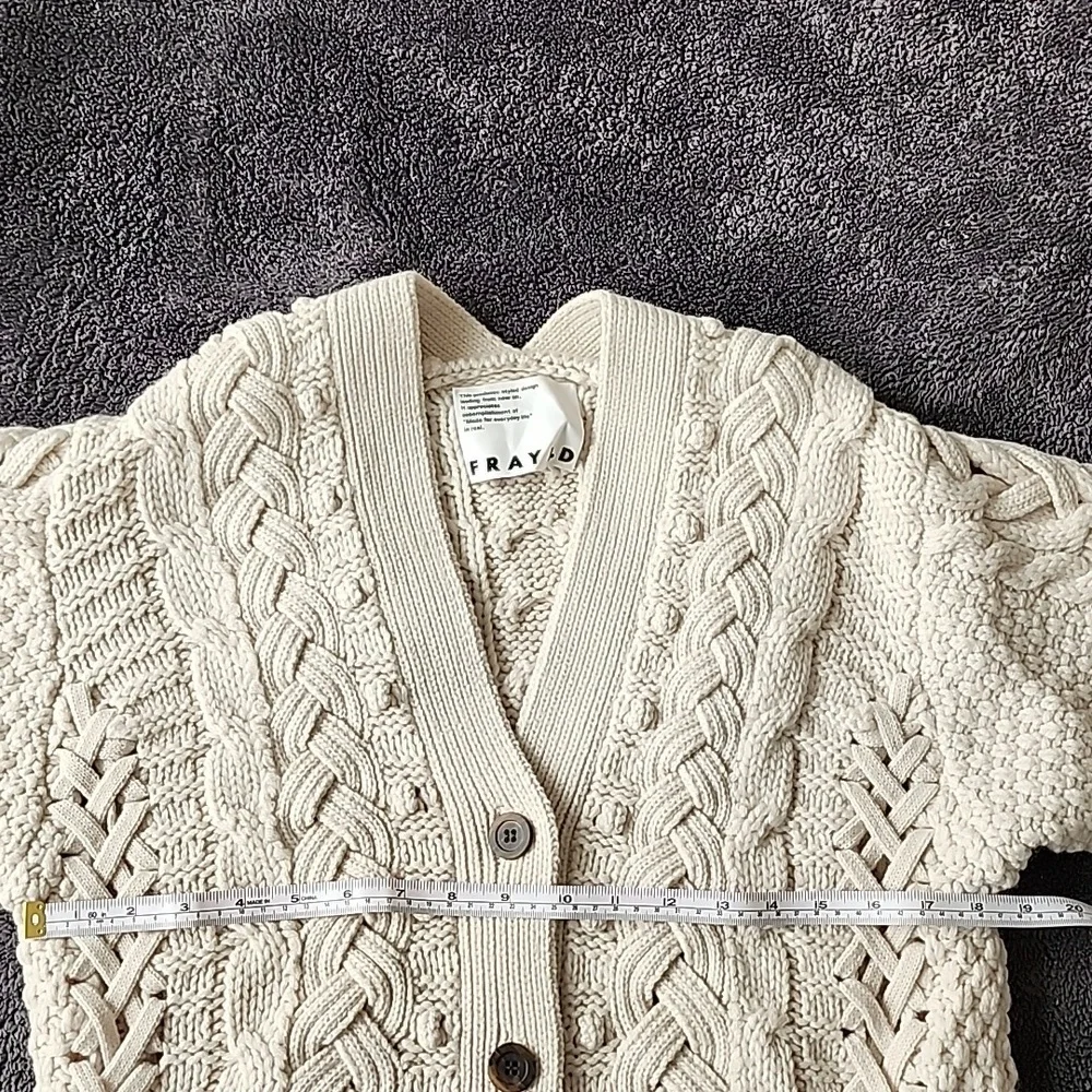FRAYI.D Cream Cable Knit Cardigan (New) - Picture 13 of 16